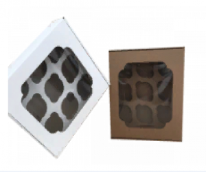 Коробка на 9 капкейков гофрокартон 272*250*100 мм